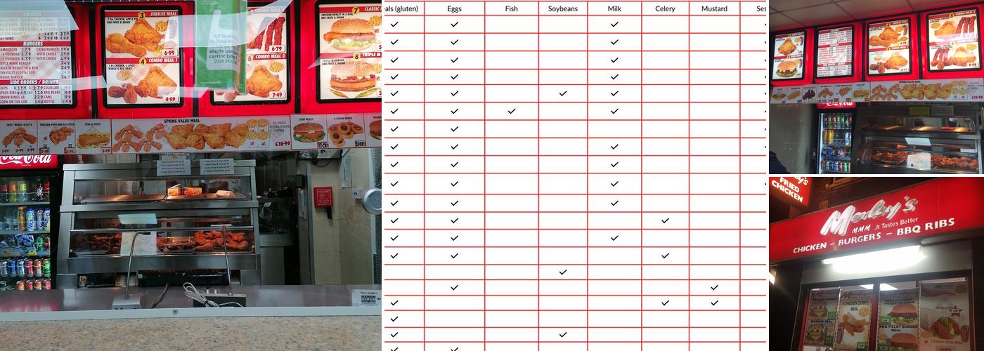 Morleys Fried Chicken Southwark Menu