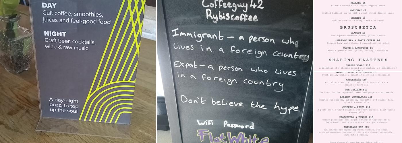 Artigiano Espresso and Wine Bar Menu