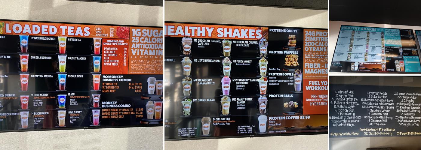Protein Monkey Menu