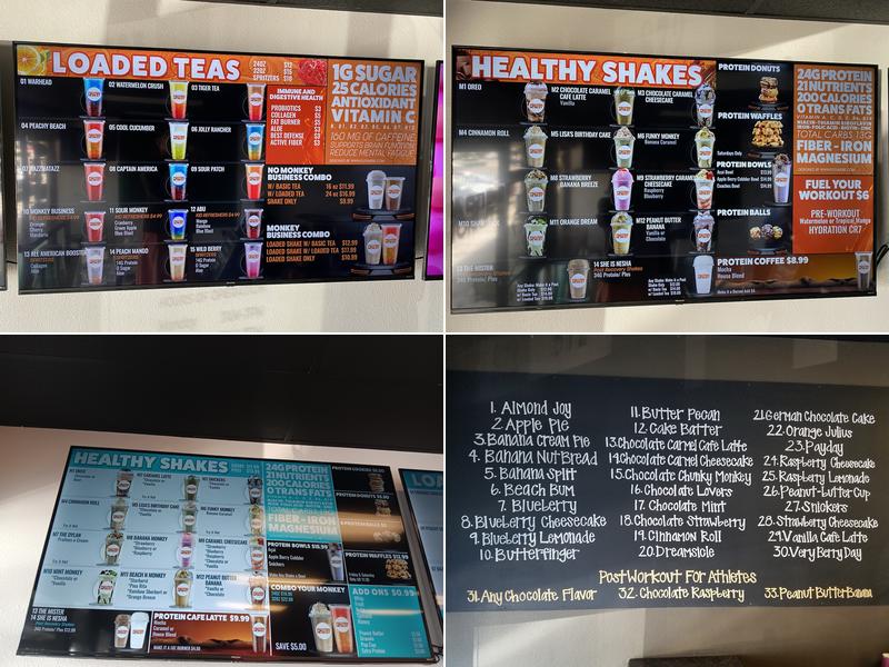 Protein Monkey Menu