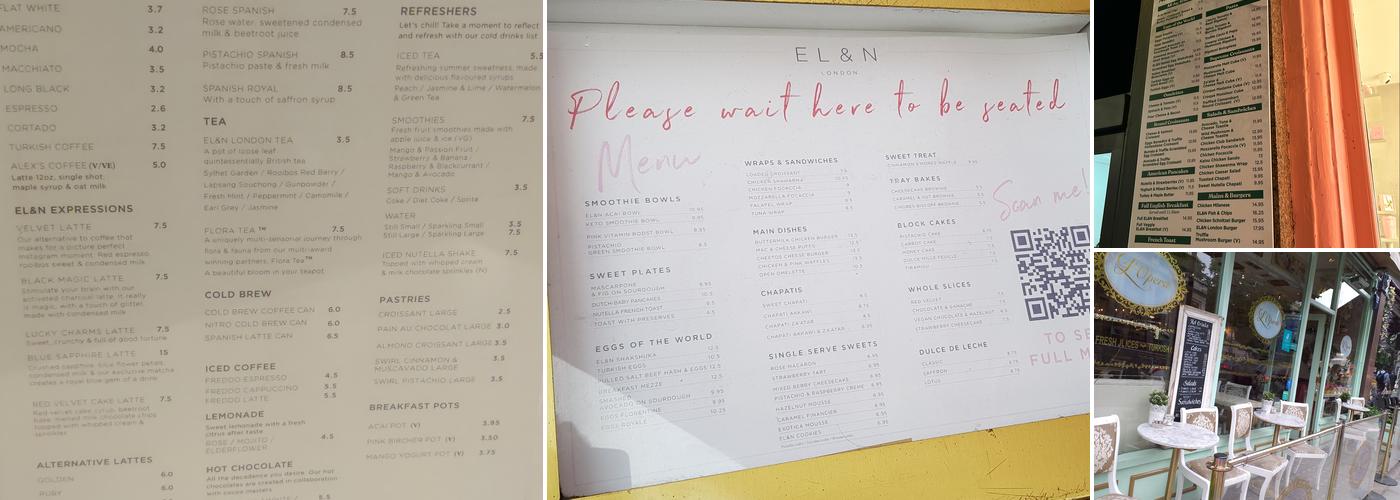 EL&N London Menu