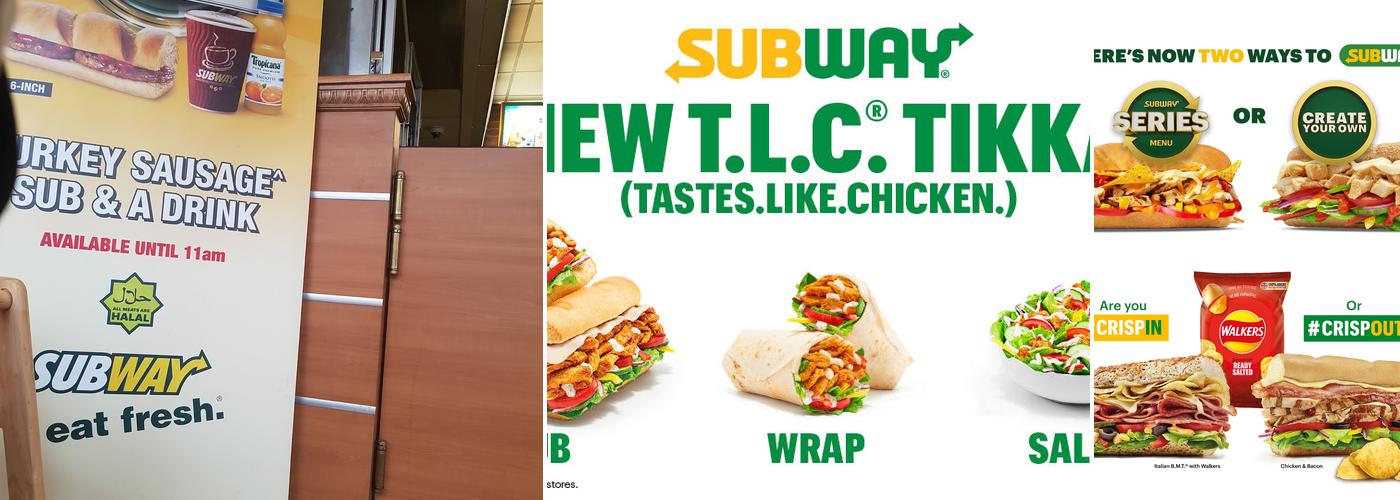 Subway Menu