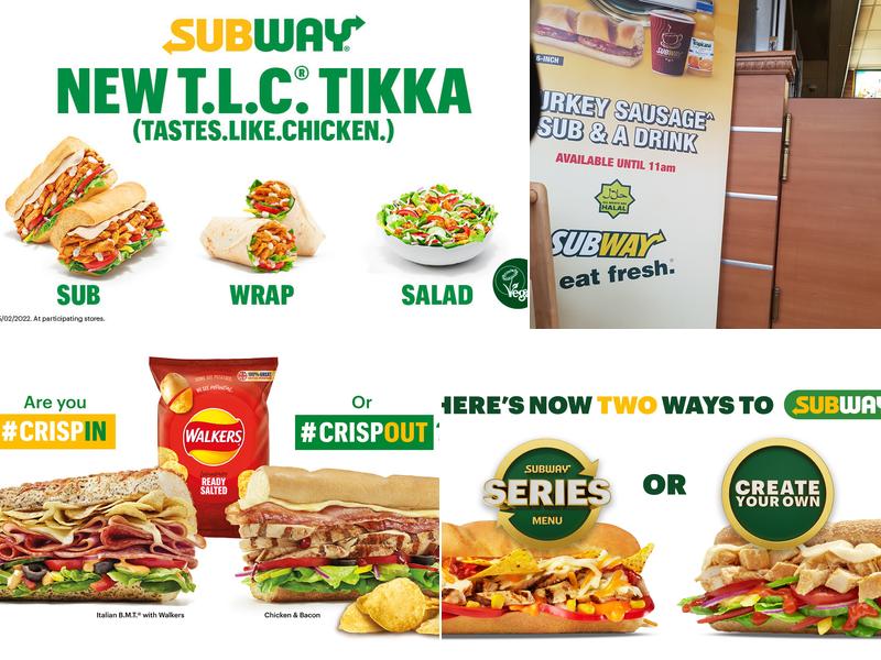 Subway Menu