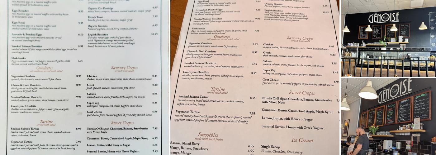 La Genoise Café Menu