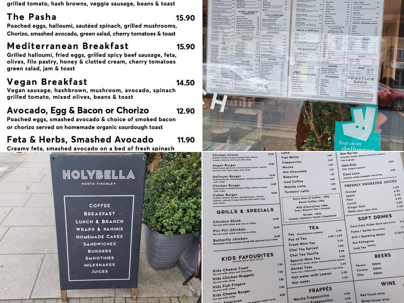 Holybella Menu