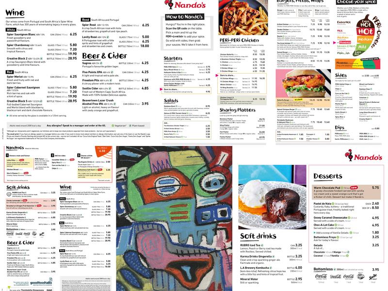 Nando's Finchley - High Road Menu