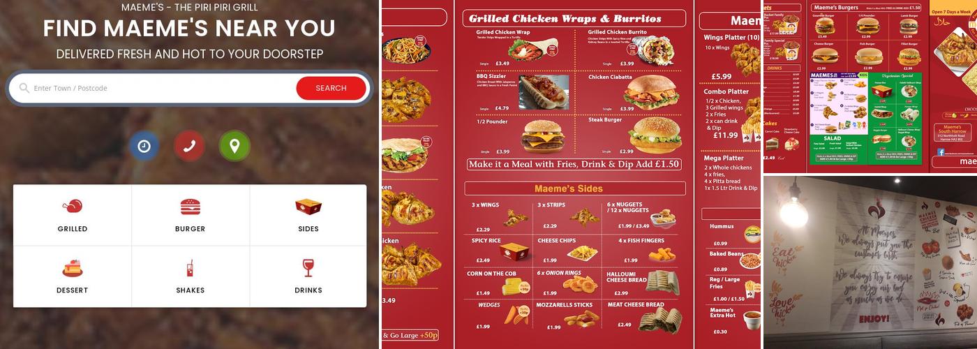 Maeme's South Harrow Menu