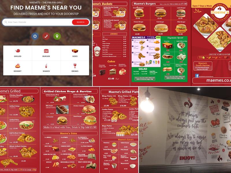 Maeme's South Harrow Menu