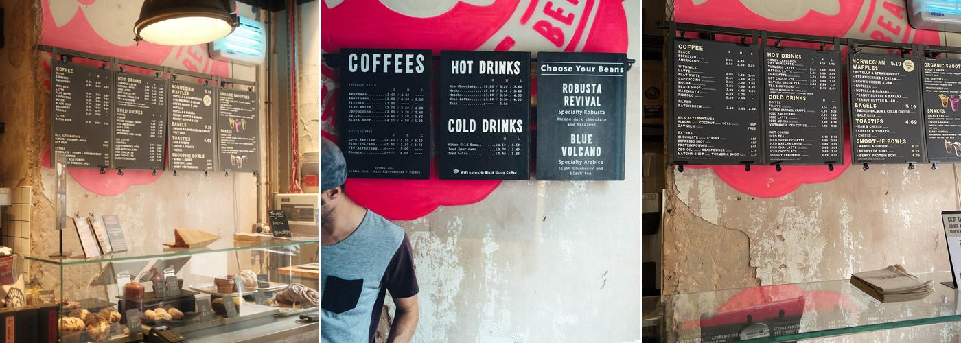 Black Sheep Coffee Menu