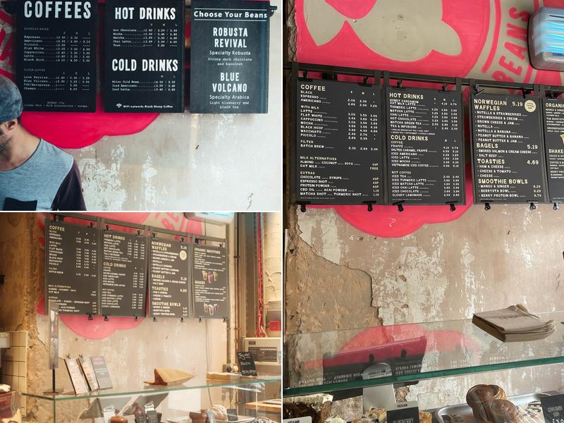 Black Sheep Coffee Menu