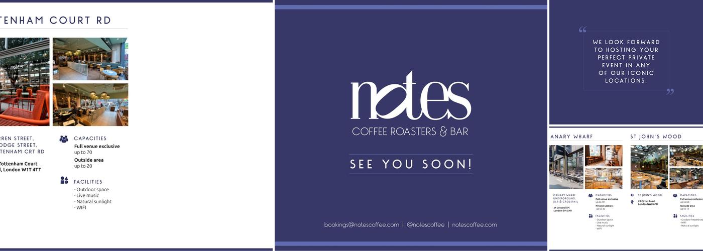 Notes Coffee Roasters & Bar | Gherkin Menu