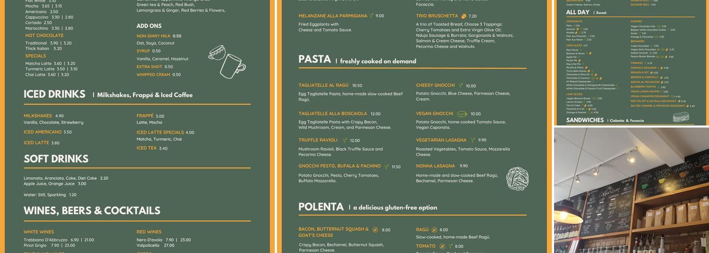 The Coffee Room - Mile End Menu