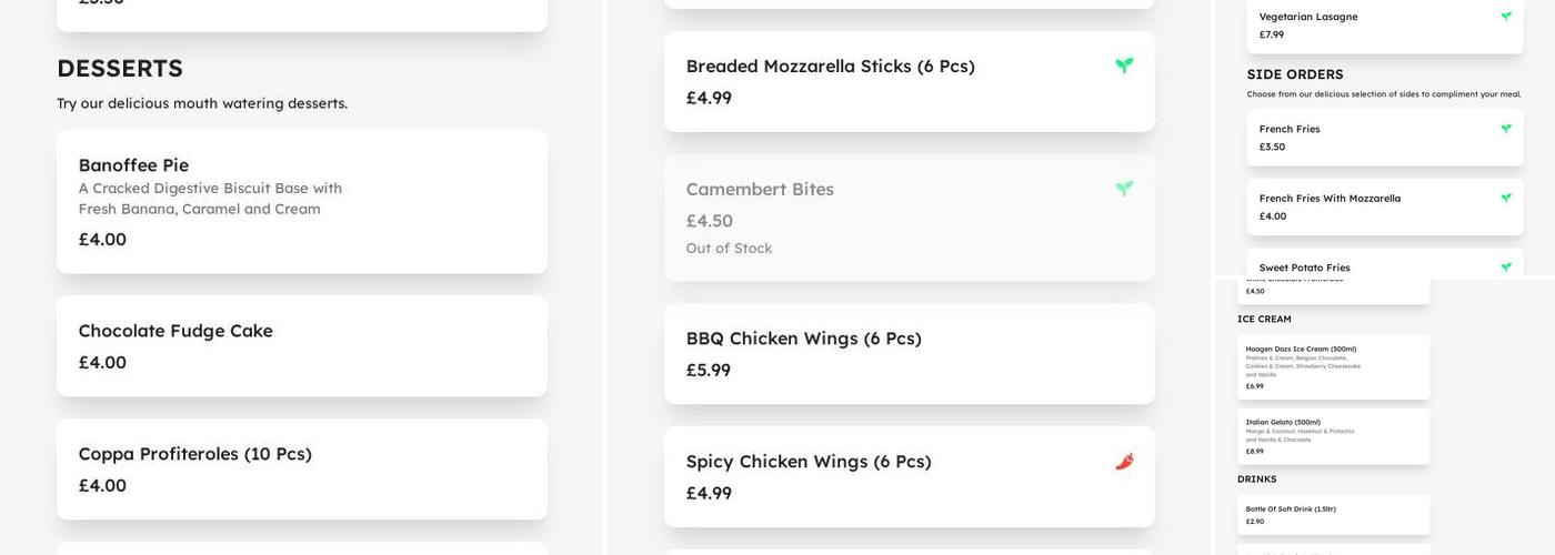 Bari Wood Oven Pizzeria North London Menu