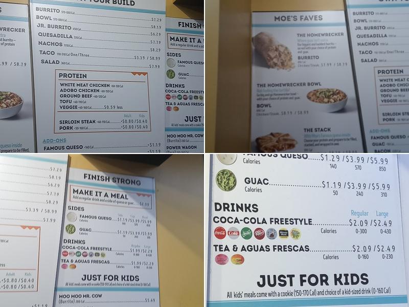 Moe's Southwest Grill Menu