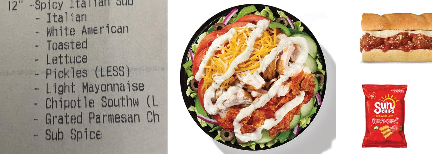 Subway Menu