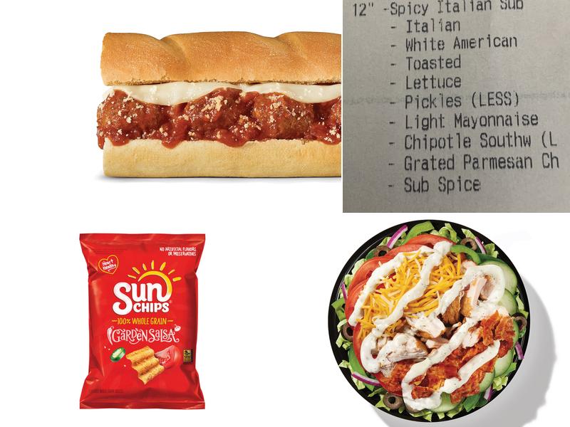 Subway Menu