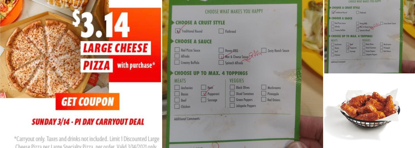 Cicis Pizza Menu