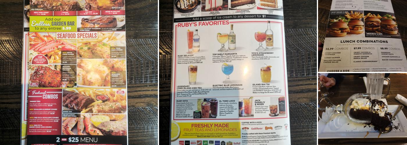 Ruby Tuesday Menu