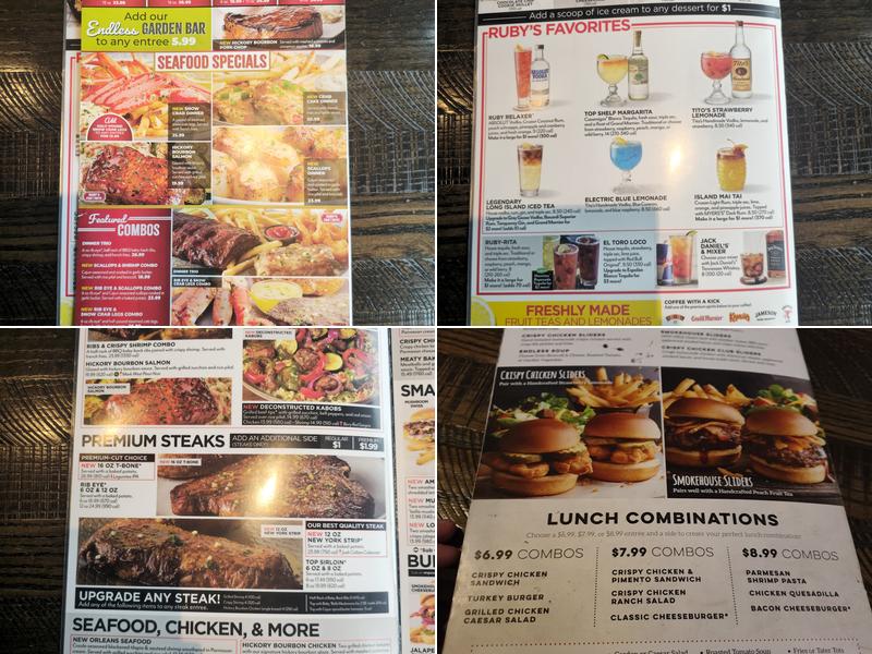 Ruby Tuesday Menu