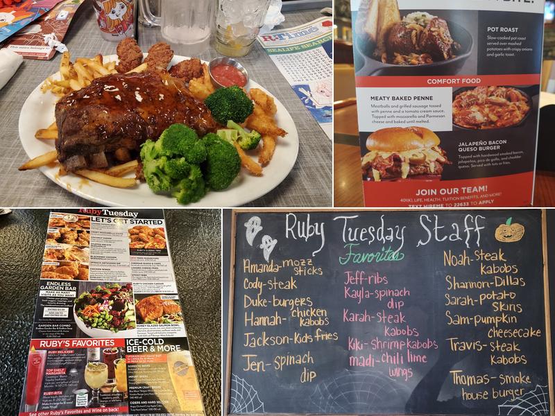 Ruby Tuesday Menu