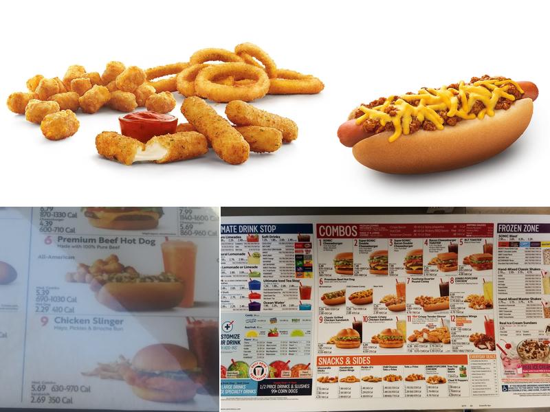 Sonic Drive-In Menu