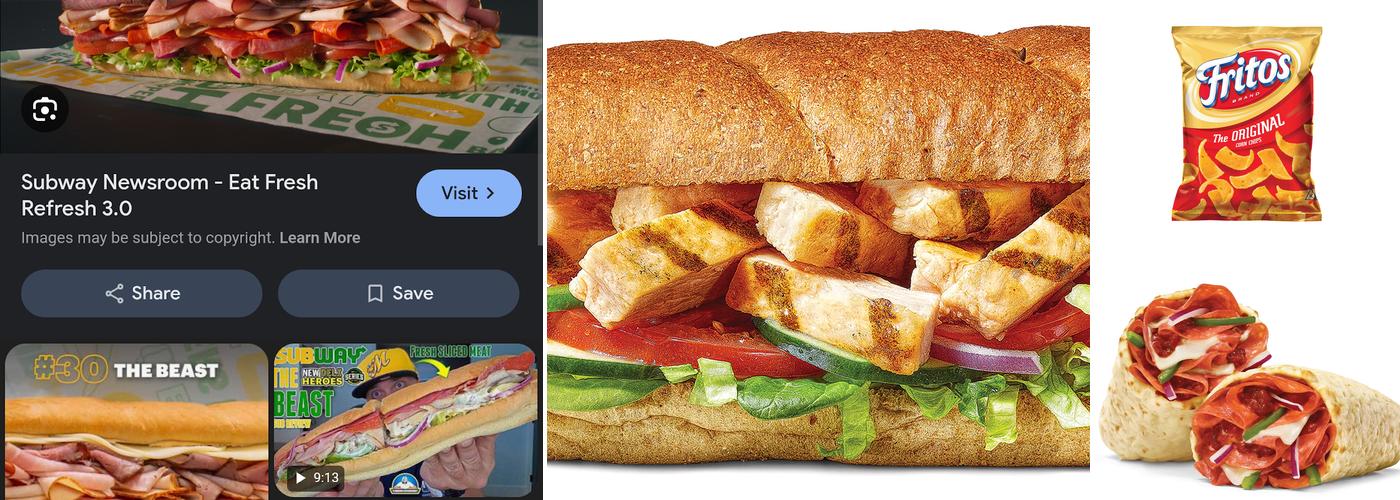 Subway Menu