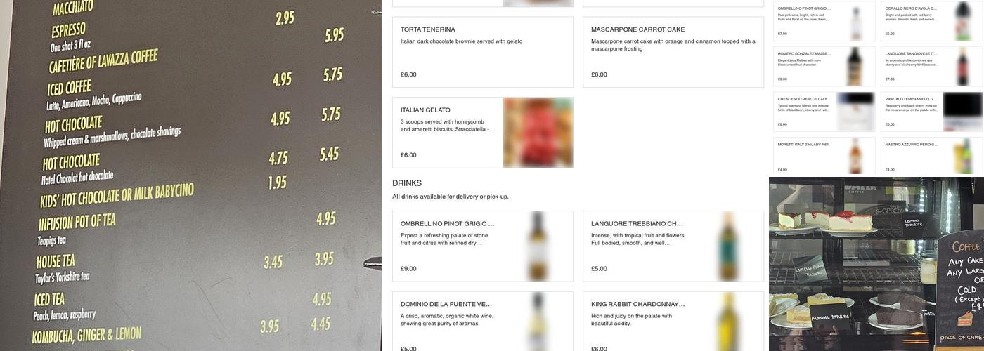 Caffè Ethos Menu