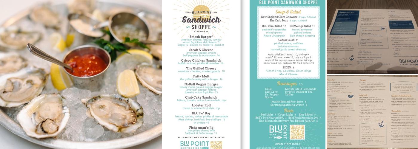 Blu Point Seafood Co. Menu