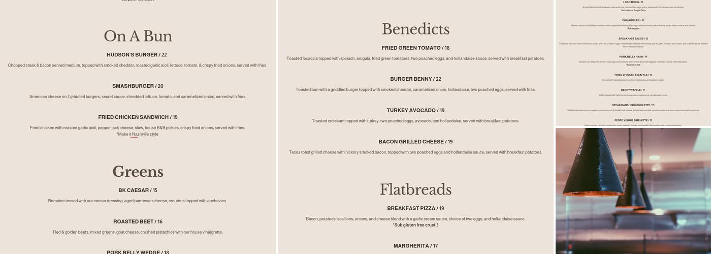 Burban Kitchen Menu