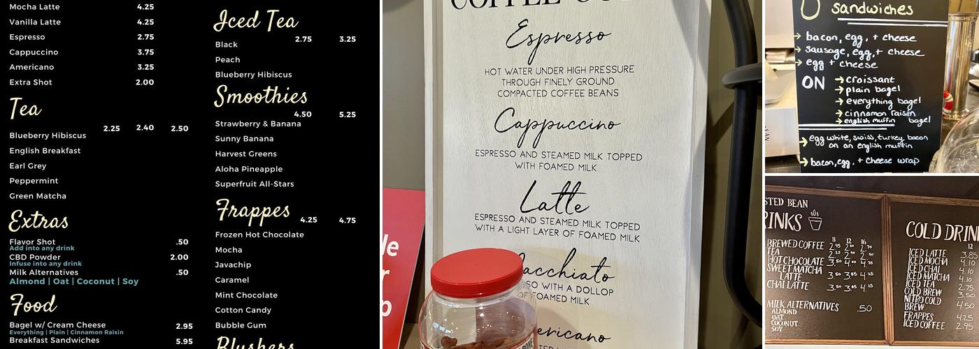 The Roasted Bean Menu