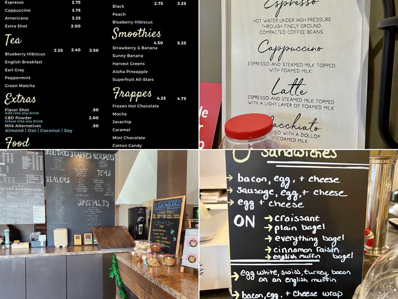 The Roasted Bean Menu