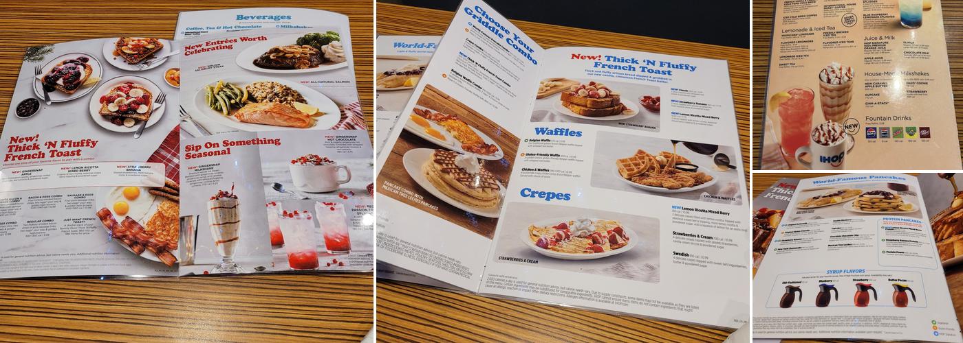 IHOP Menu
