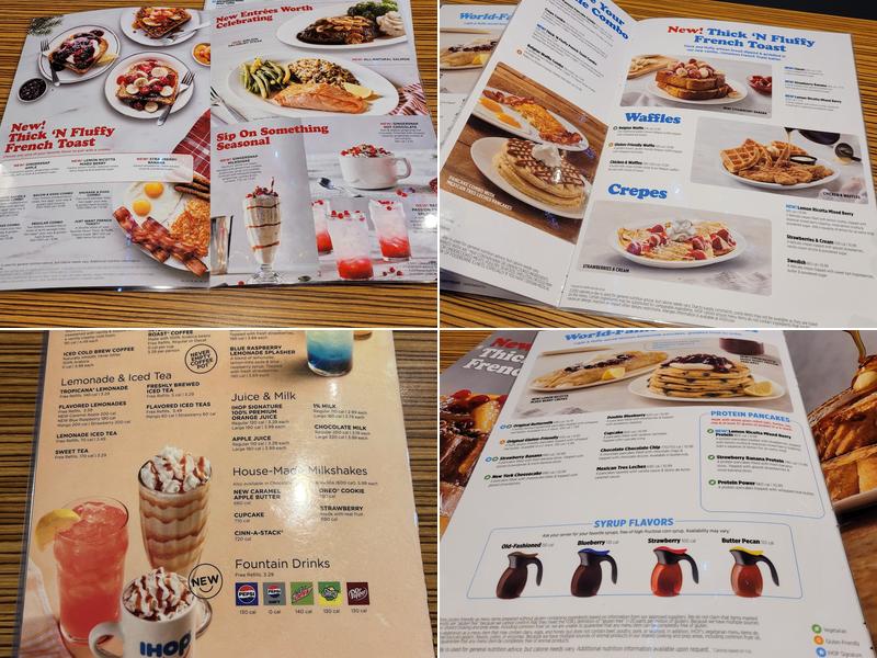 IHOP Menu