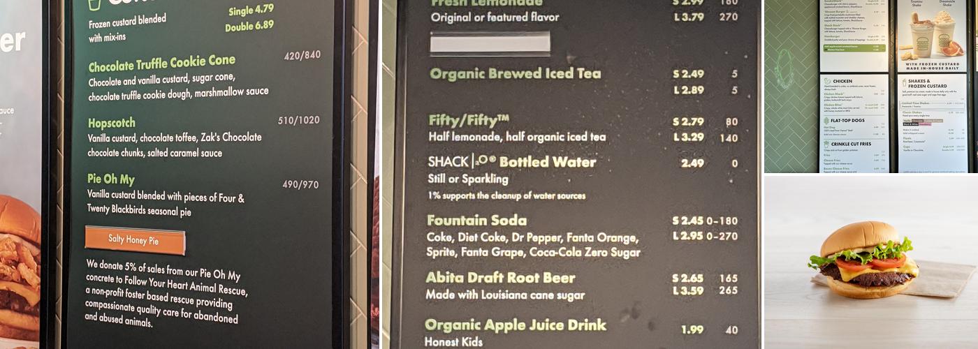 Shake Shack San Tan Village Menu