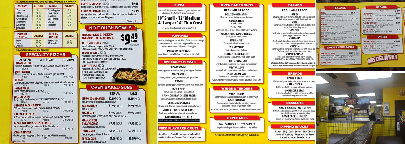 Hungry Howie's Pizza & Subs Menu