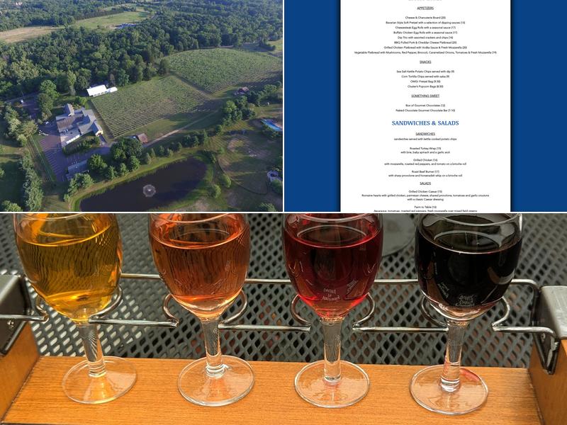 Crossing Vineyards and Winery Menu