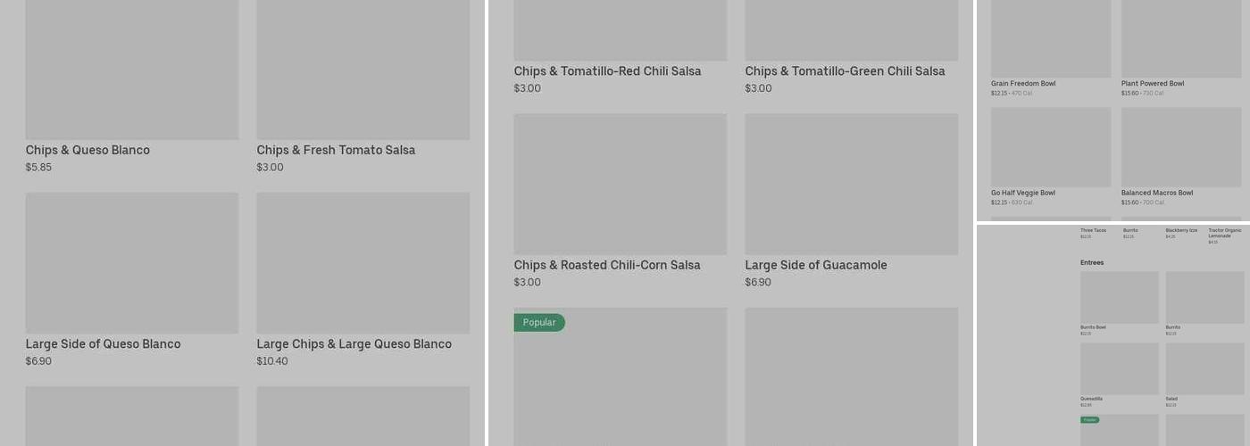 Chipotle Mexican Grill Menu