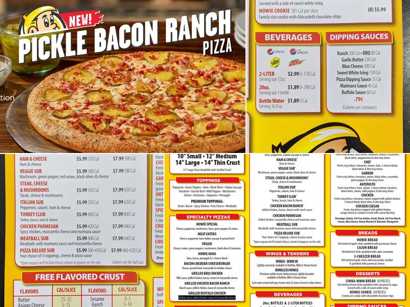 Hungry Howie's Pizza & Subs Menu