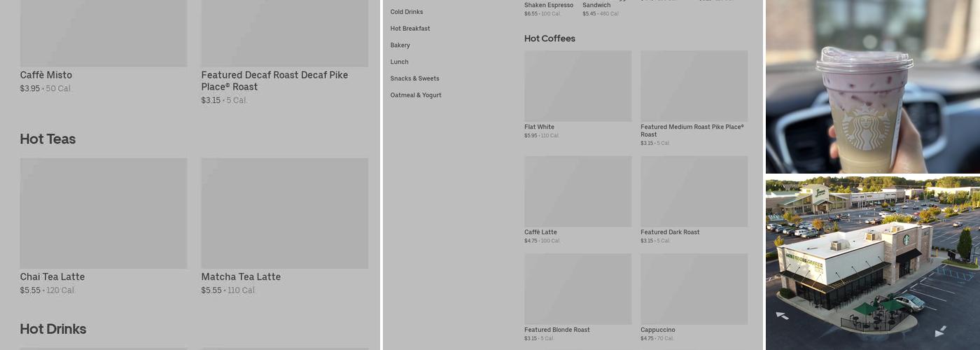 Starbucks Menu
