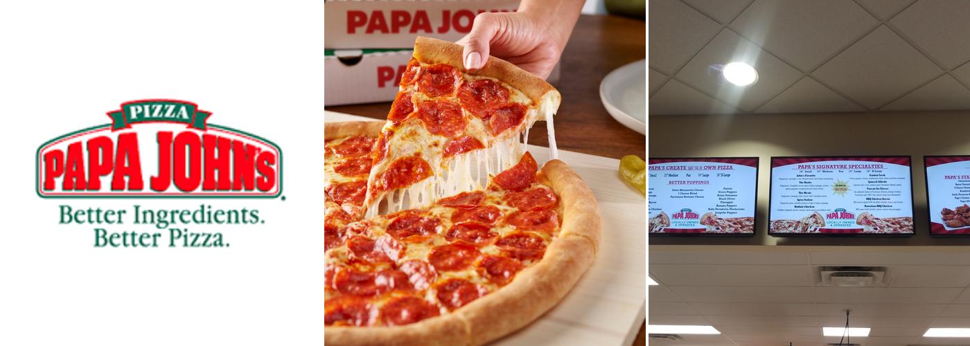 Papa Johns Pizza Menu
