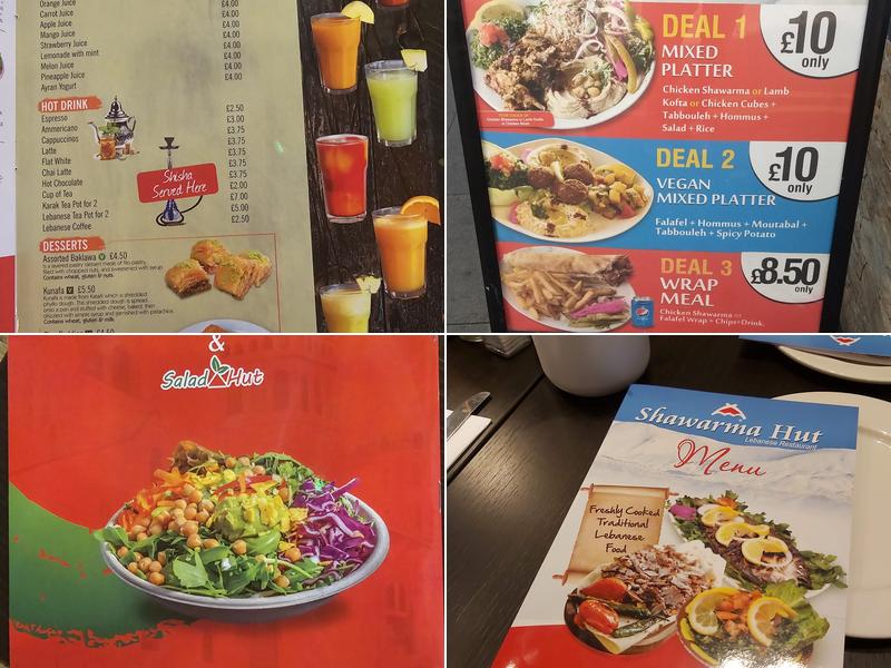 Shawarma Hut Menu