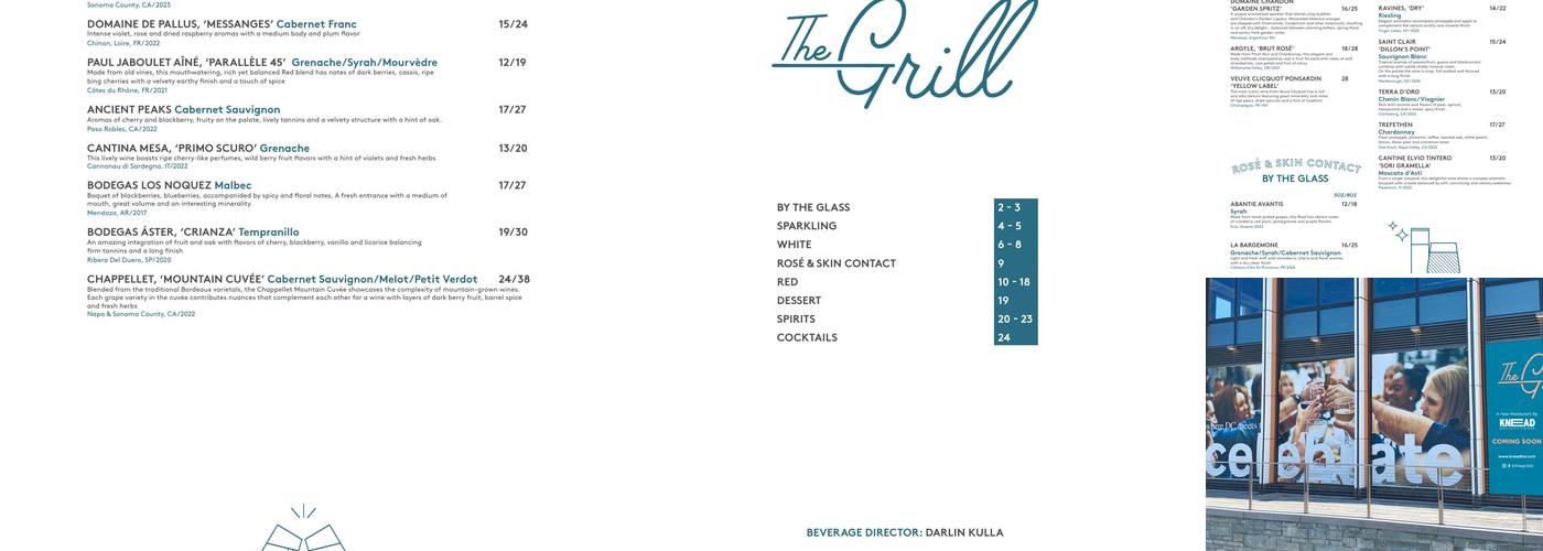 THE GRILL Menu