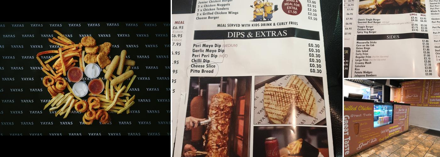 Yayas - German Donor • Peri Peri Chicken Menu