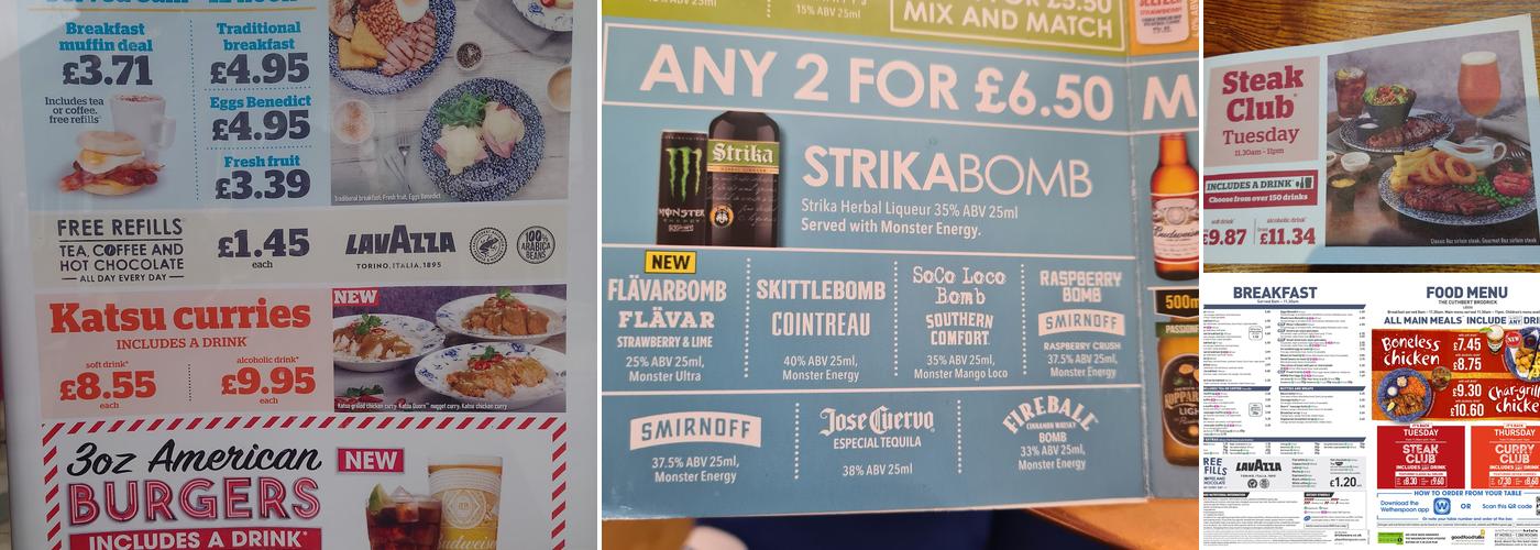 The Cuthbert Brodrick Menu