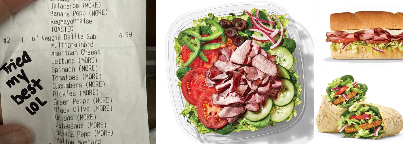 Subway Menu