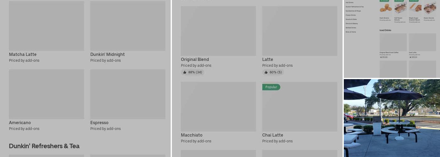 Dunkin' Menu