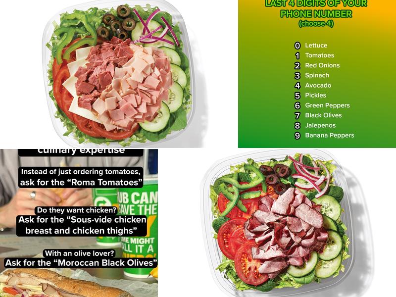 Subway Menu