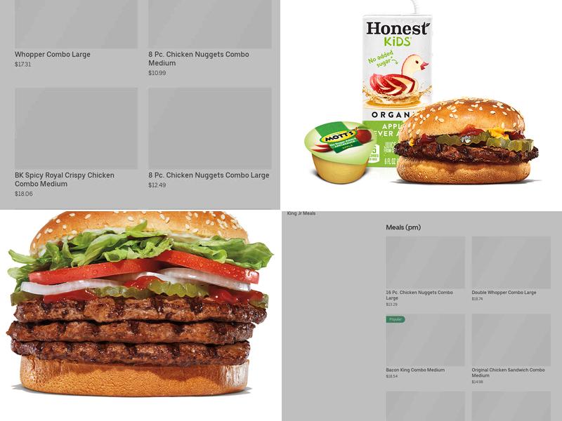Burger King Menu