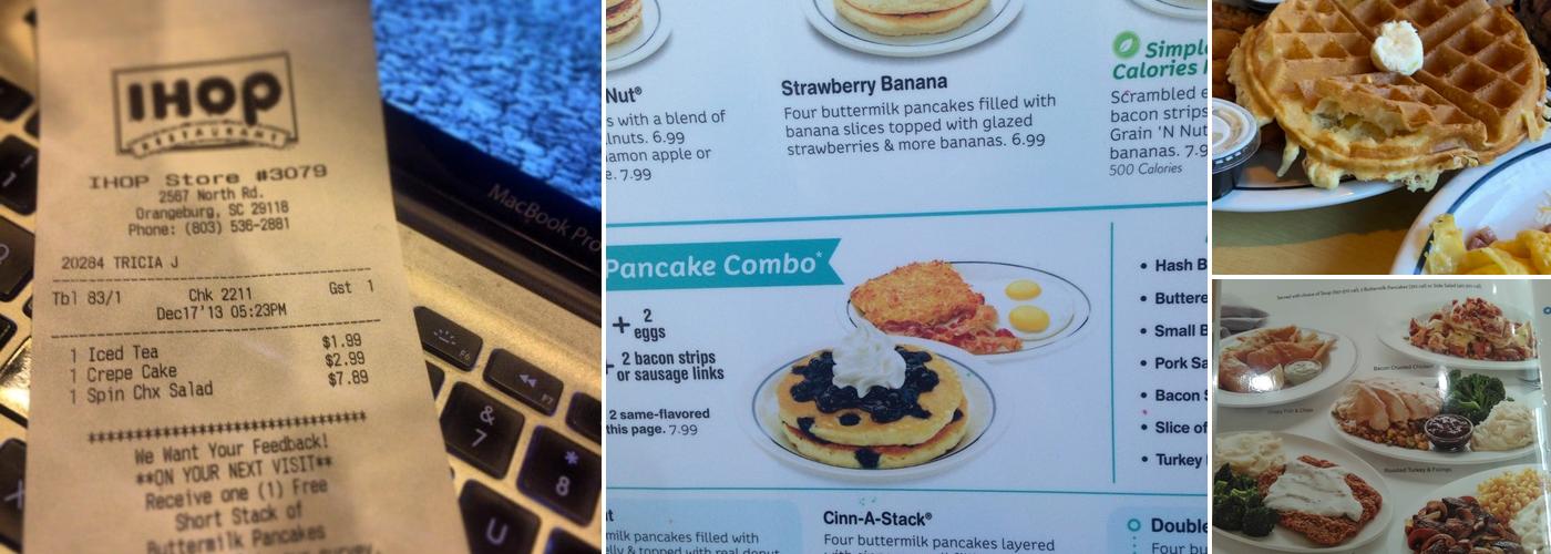 IHOP Menu