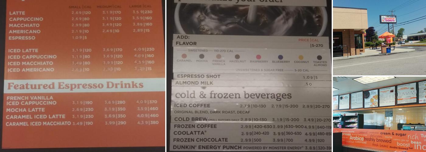 Dunkin' Menu